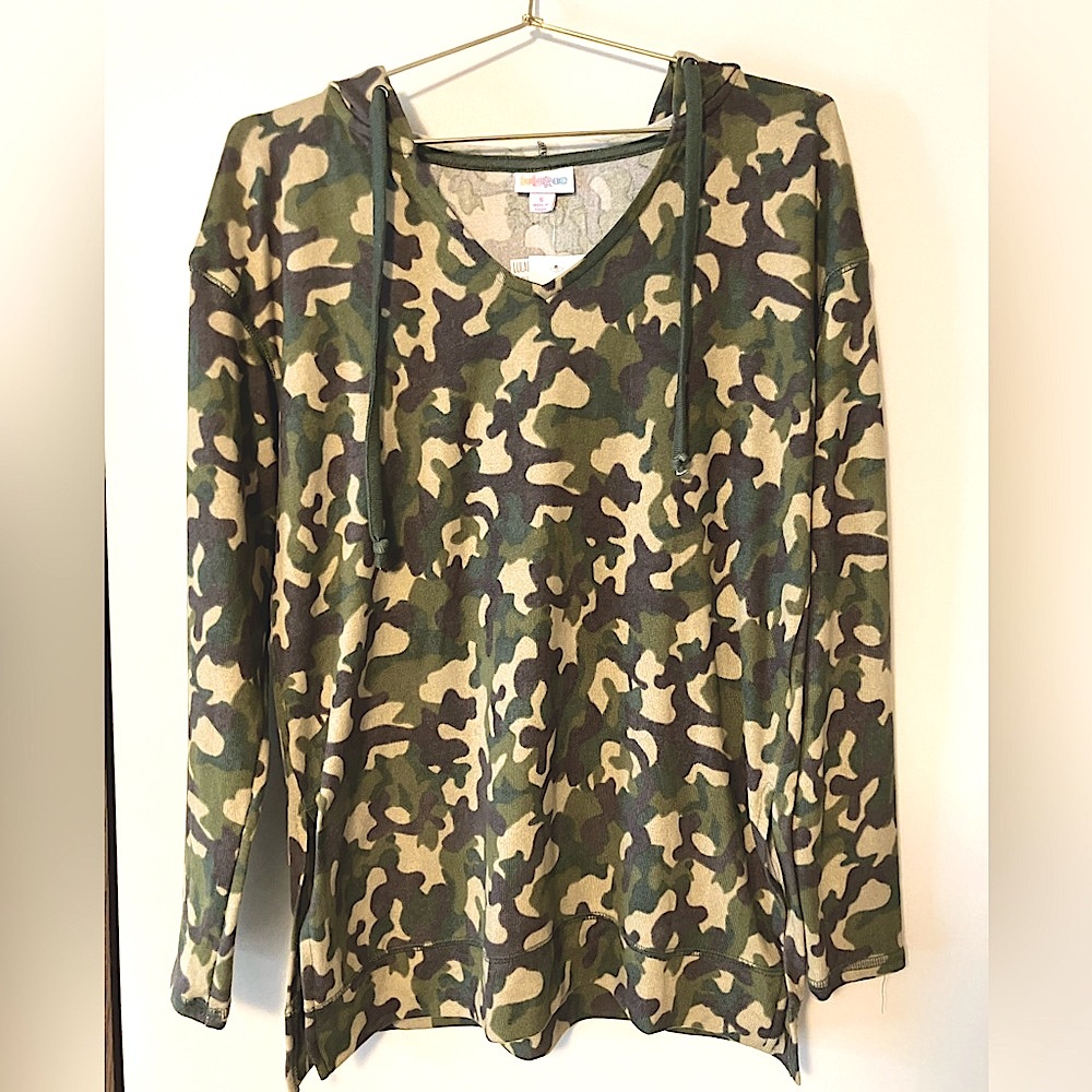 LulaRoe long sleeve with hood